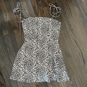 princess polly cheetah/leopard print new with tags SUPER mini dress